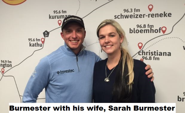 Dean Burmester with his wife