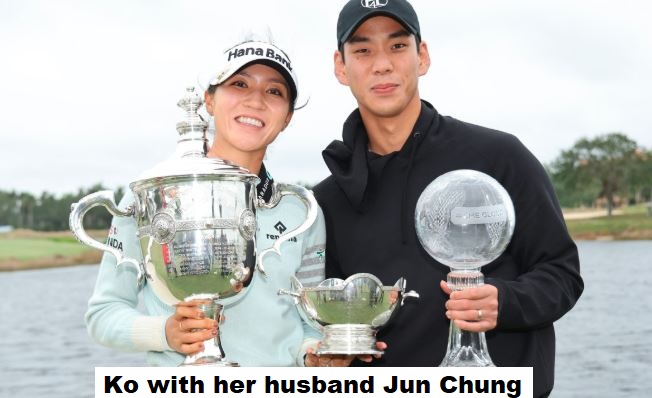 Lydia Ko with her husband