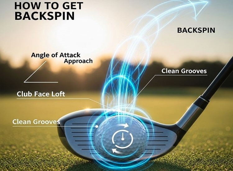How do you get backspin on a Golf Ball?