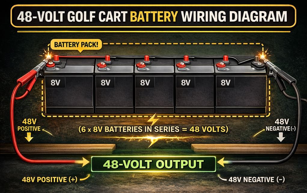 48-volt golf cart battery wiring diagram