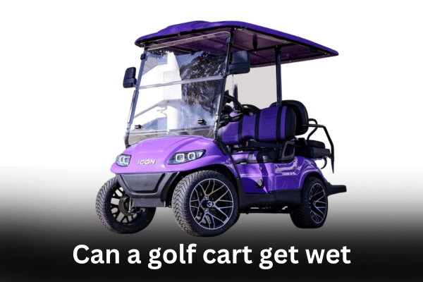 Can a golf cart get wet