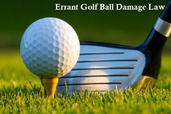 Errant Golf Ball Damage Law