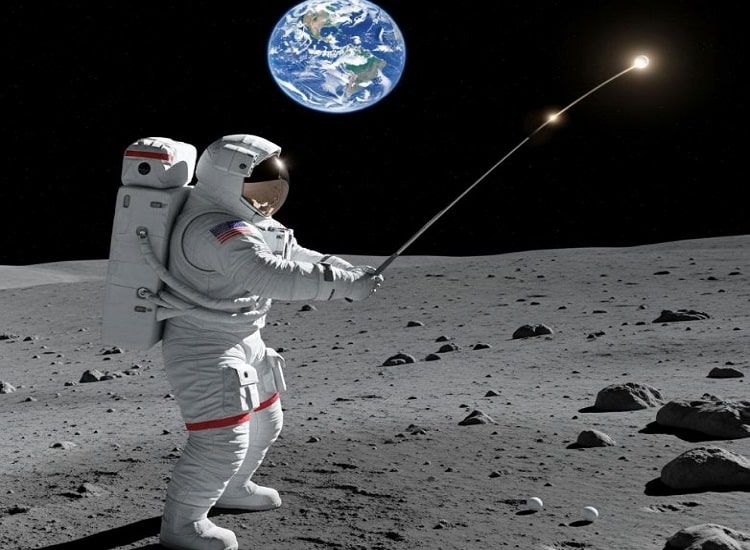 How Far Would a Golf Ball Go on the Moon?