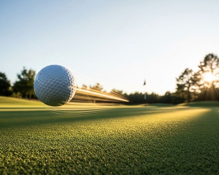 How fast does a golf ball travel?