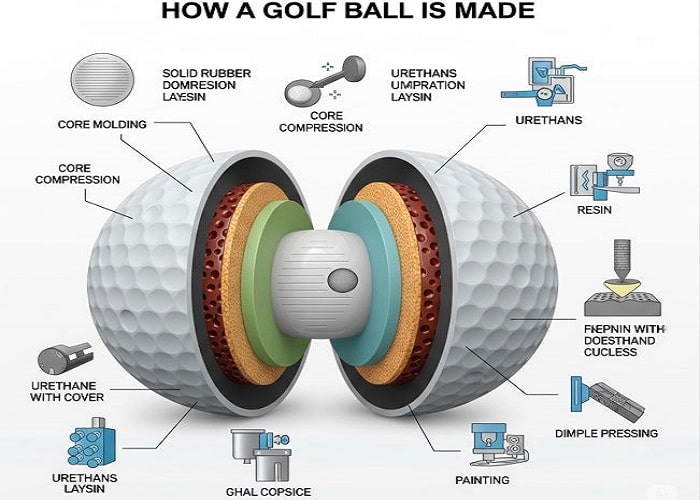 How is a Golf ball made