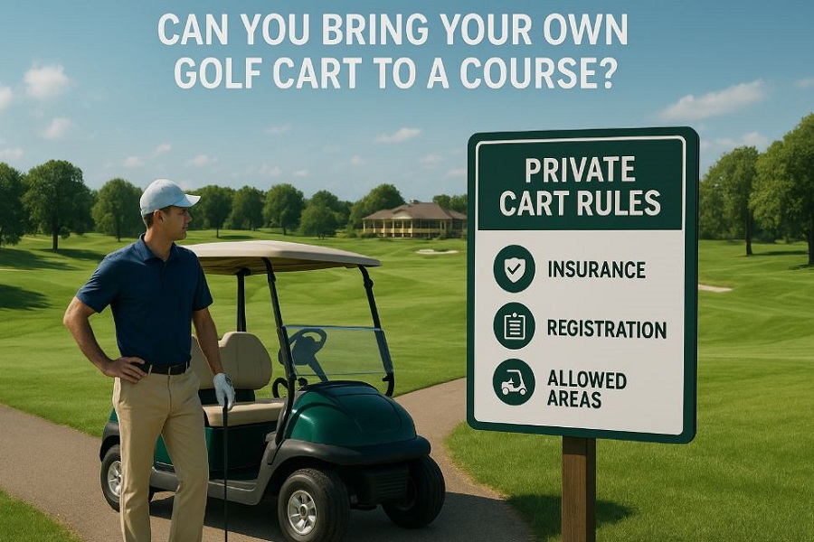 Can you Bring your own golf cart to a Course