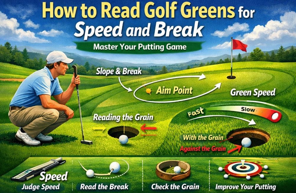 How to read Golf Greens for Speed and Break?