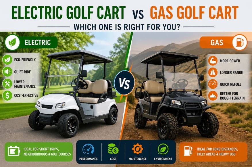 Electric Golf Cart VS Gas Golf Cart