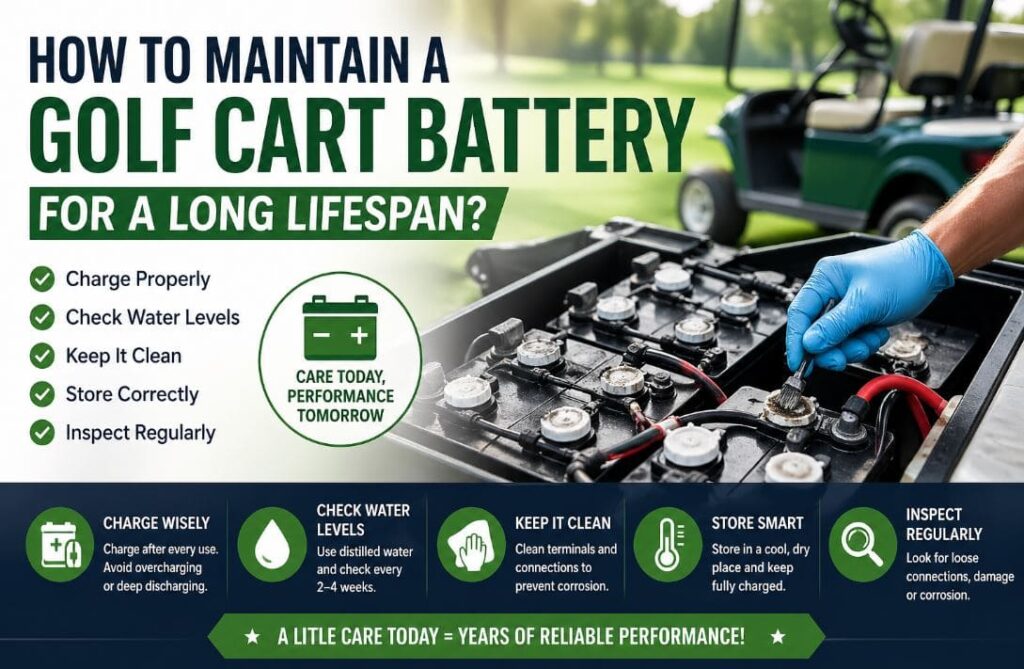 How to Maintain a Golf Cart Battery for a Long Lifespan