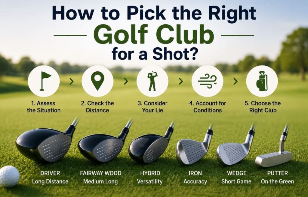 How to pick the right golf club for a shot?