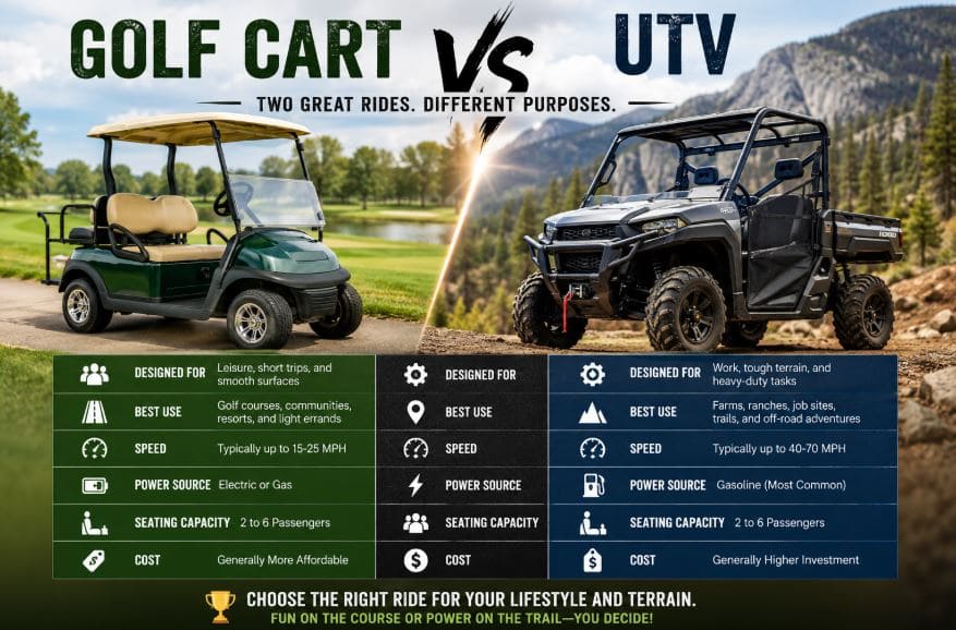 Golf Cart VS UTV
