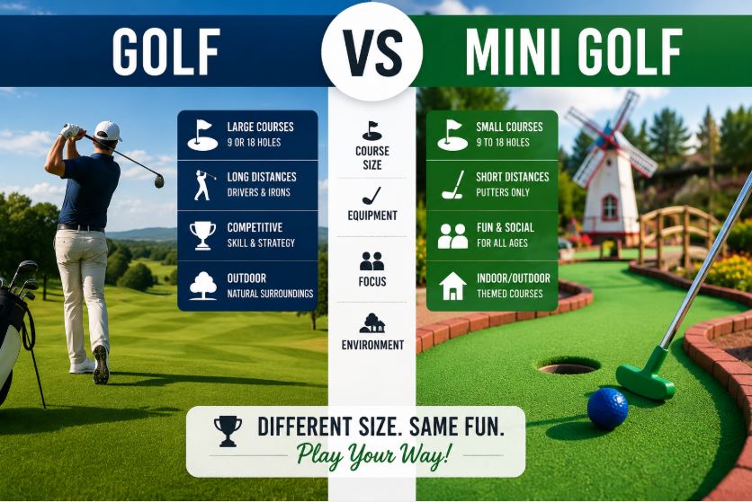 Golf VS Mini Golf