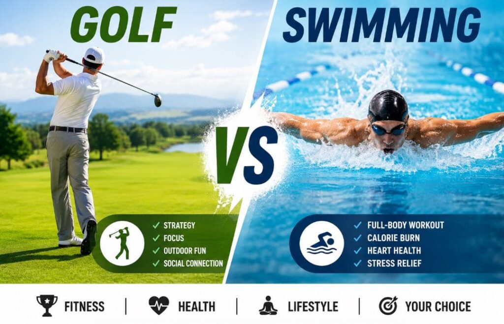 Golf VS Swimming