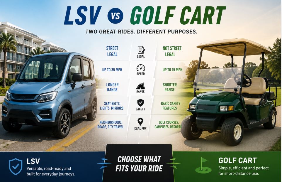 LSV VS Golf Cart