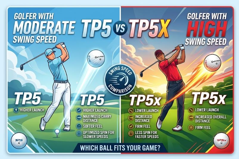 TP5 VS TP5x Swing Speed