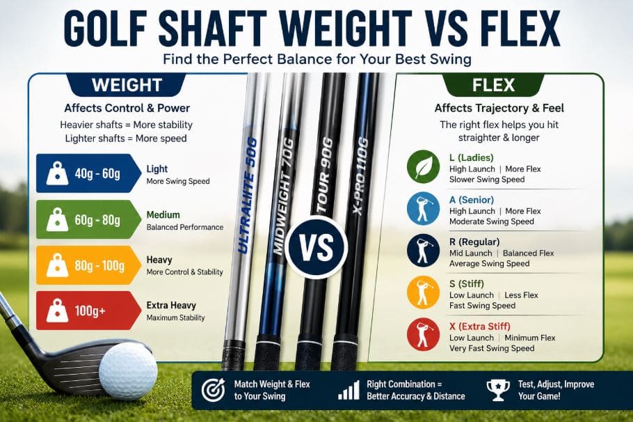 Golf Shaft Weight VS Flex
