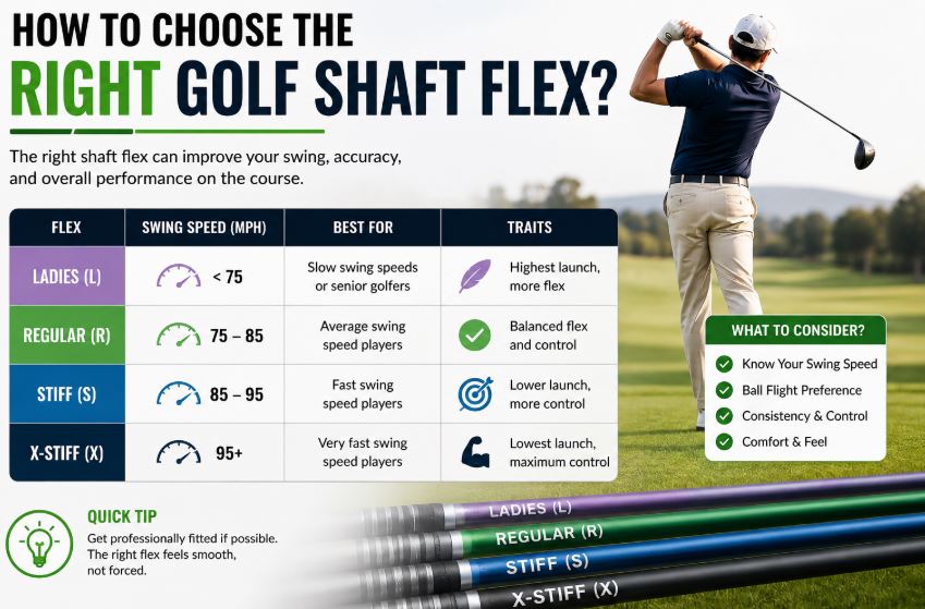 How to choose the Right Golf Shaft Flex?